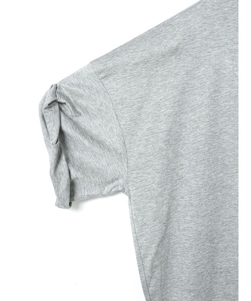mizuiroind(ミズイロインド)の「mizuiro ind ロールアップスリーブワイドT(Tシャツ/カットソー・レディース・チャコールグレー/オフホワイト/ブラック/ライトグレー/ピンク/ベージュ・FREE)」の15枚目の写真