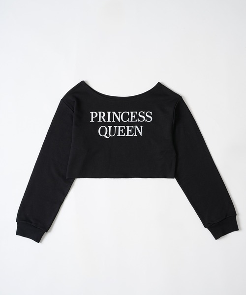 FCMM(エフシーエムエム)の「【日本限定】LEYERD OFF SHOLLDER CREWNECK / レイヤードオフショルダークルーネック(Tシャツ/カットソー・レディース・ブラック/ピンク・MEDIUM/SMALL)」の10枚目の写真