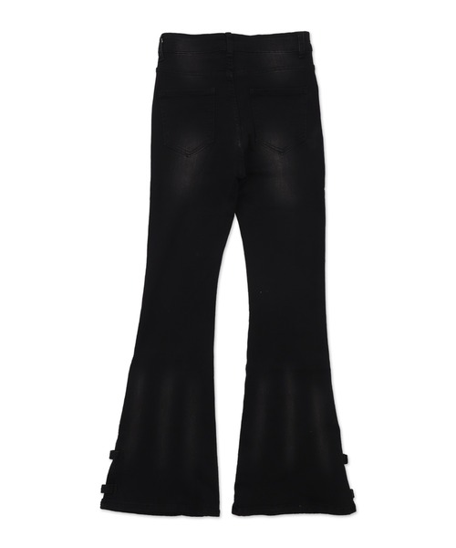 dispark（ディスパーク）の「DISPARK/デザインスリットストレッチフレアデニム（デニムパンツ・レディース・ブラック/ライトインディゴブルー・MEDIUM/SMALL）」の14枚目の写真