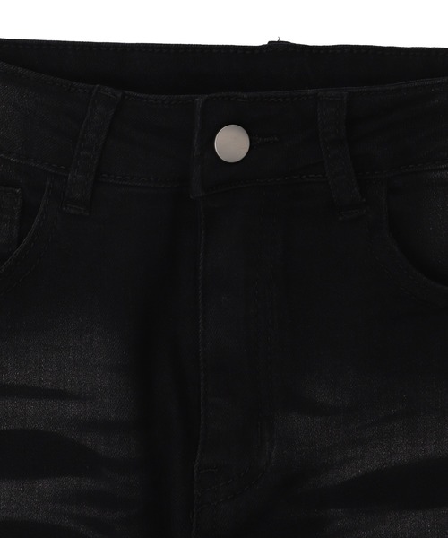 dispark（ディスパーク）の「DISPARK/デザインスリットストレッチフレアデニム（デニムパンツ・レディース・ブラック/ライトインディゴブルー・MEDIUM/SMALL）」の15枚目の写真