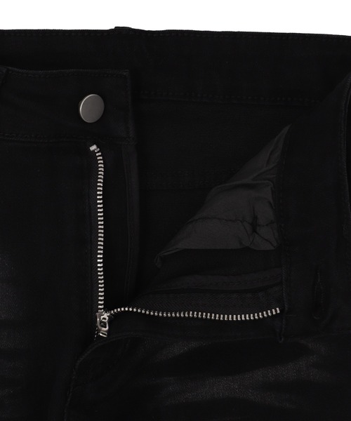 dispark（ディスパーク）の「DISPARK/デザインスリットストレッチフレアデニム（デニムパンツ・レディース・ブラック/ライトインディゴブルー・MEDIUM/SMALL）」の16枚目の写真