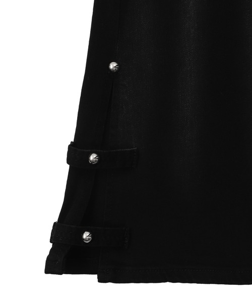 dispark（ディスパーク）の「DISPARK/デザインスリットストレッチフレアデニム（デニムパンツ・レディース・ブラック/ライトインディゴブルー・MEDIUM/SMALL）」の18枚目の写真