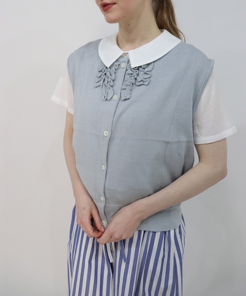 haupia(ハウピア)の「YARD【シャツワンピース】(シャツワンピース・レディース・ネイビー/ブルー系/ホワイト×ブルー・MEDIUM)」の17枚目の写真