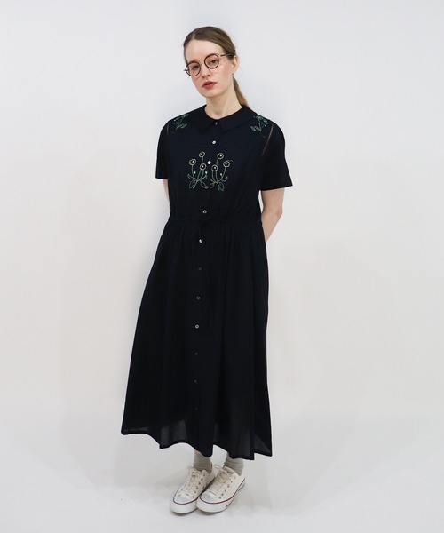 haupia(ハウピア)の「YARD【シャツワンピース】(シャツワンピース・レディース・ネイビー/ブルー系/ホワイト×ブルー・MEDIUM)」の18枚目の写真