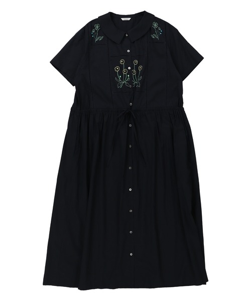 haupia(ハウピア)の「YARD【シャツワンピース】(シャツワンピース・レディース・ネイビー/ブルー系/ホワイト×ブルー・MEDIUM)」の4枚目の写真