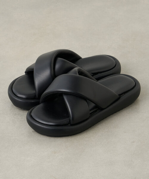 CIAOPANIC TYPY(チャオパニックティピー)の「クロスデザイン厚底サンダル(サンダル・レディース・グレイッシュベージュ/ブラック・37/35/39)」の10枚目の写真