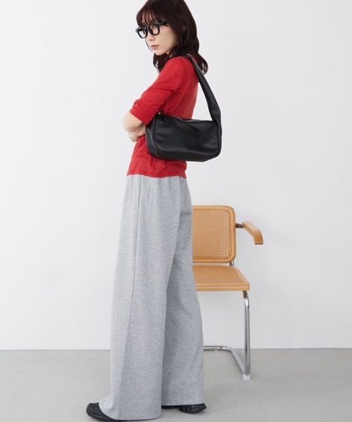 Auntie Rosa Holiday(アンティローザホリデー)の「フロントホールシアーテレコカーディガン(Tシャツ/カットソー・レディース・レッド/ブラック/グレー・FREE)」の21枚目の写真