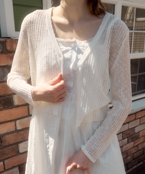 さちゅき シアーボレロカーディガン シアーボレロカーディガン/sheer bolero cardigan（カーディガン