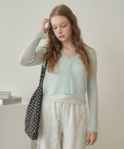 シアーボレロカーディガン/sheer bolero cardigan（カーディガン