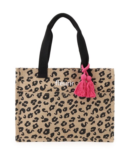 SHOO・LA・RUE（シューラルー）の「夏を彩る スクエアジュートトートバッグ（トートバッグ・レディース・オレンジ/ブルー/イエロー/ブラック系/ブラック系3/ブラック・00）」の13枚目の写真