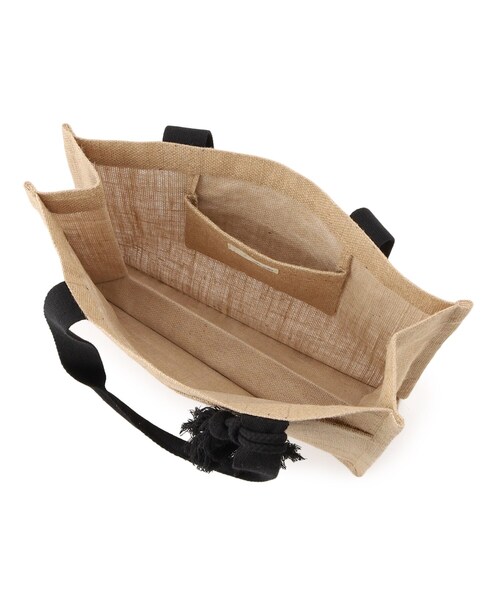 SHOO・LA・RUE（シューラルー）の「夏を彩る スクエアジュートトートバッグ（トートバッグ・レディース・オレンジ/ブルー/イエロー/ブラック系/ブラック系3/ブラック・00）」の19枚目の写真