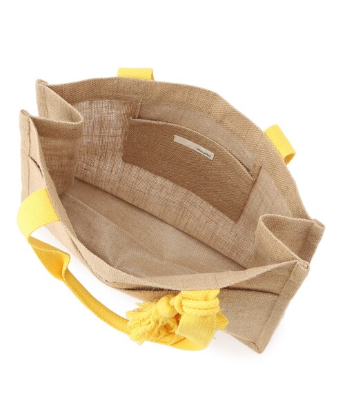 SHOO・LA・RUE（シューラルー）の「夏を彩る スクエアジュートトートバッグ（トートバッグ・レディース・オレンジ/ブルー/イエロー/ブラック系/ブラック系3/ブラック・00）」の20枚目の写真