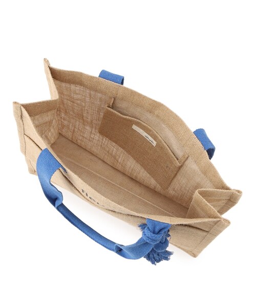 SHOO・LA・RUE（シューラルー）の「夏を彩る スクエアジュートトートバッグ（トートバッグ・レディース・オレンジ/ブルー/イエロー/ブラック系/ブラック系3/ブラック・00）」の21枚目の写真