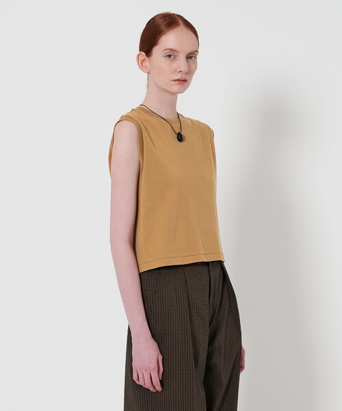 Steven Alan(スティーブンアラン)の「<Steven Alan>ノースリーブ Tシャツ(Tシャツ/カットソー・レディース・ホワイト/ブラウン/ブラック・FREE)」の12枚目の写真
