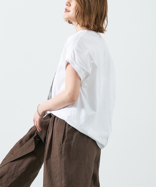 MICA&DEAL（マイカ＆ディール）の「フォトプリントT-shirt-city（Tシャツ/カットソー・レディース・ホワイト/ベージュ・FREE）」の4枚目の写真