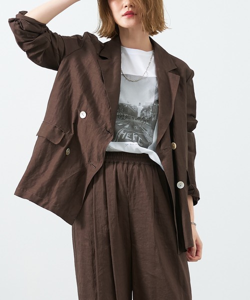 MICA&DEAL（マイカ＆ディール）の「フォトプリントT-shirt-city（Tシャツ/カットソー・レディース・ホワイト/ベージュ・FREE）」の7枚目の写真