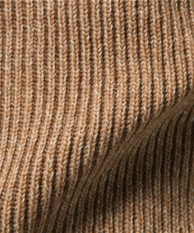 【オーラリー】ニットセーター　キャメル100%　オーバーサイズ　AURALEE SHIPS（シップス）の「AURALEE(オーラリー): CAMELHAIR RIB KNIT