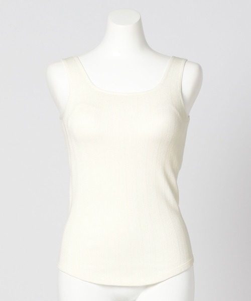 bijorie(ビジュリィ)の「【bijorie】カップ付きタンク/NEW BASIC light(インナーウェア/肌着・レディース・ライトグレー/ブラック/アイボリー・MEDIUM/LARGE/LG)」の4枚目の写真