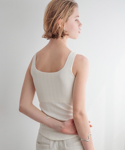 bijorie(ビジュリィ)の「【bijorie】カップ付きタンク/NEW BASIC light(インナーウェア/肌着・レディース・ライトグレー/ブラック/アイボリー・MEDIUM/LARGE/LG)」の17枚目の写真