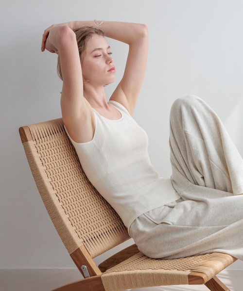 bijorie(ビジュリィ)の「【bijorie】カップ付きタンク/NEW BASIC light(インナーウェア/肌着・レディース・ライトグレー/ブラック/アイボリー・MEDIUM/LARGE/LG)」の19枚目の写真