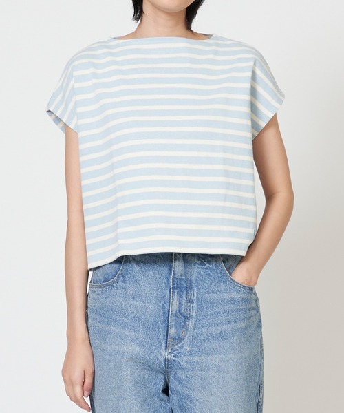 ORCIVAL(オーシバル)の「FRENCH SLEEVE BOAT NECK P.O. フレンチ スリーブ ボート ネック プルオーバー(Tシャツ/カットソー・レディース・ホワイト系その他/ブラック/ホワイト/ホワイト系その他3/ホワイト系その他2/キナリ/ブルー系その他/ブラウン系その他・1)」の8枚目の写真