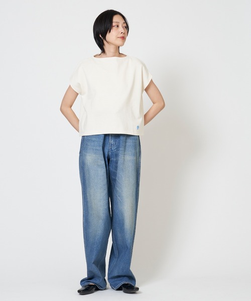 ORCIVAL(オーシバル)の「FRENCH SLEEVE BOAT NECK P.O. フレンチ スリーブ ボート ネック プルオーバー(Tシャツ/カットソー・レディース・ホワイト系その他/ブラック/ホワイト/ホワイト系その他3/ホワイト系その他2/キナリ/ブルー系その他/ブラウン系その他・1)」の16枚目の写真
