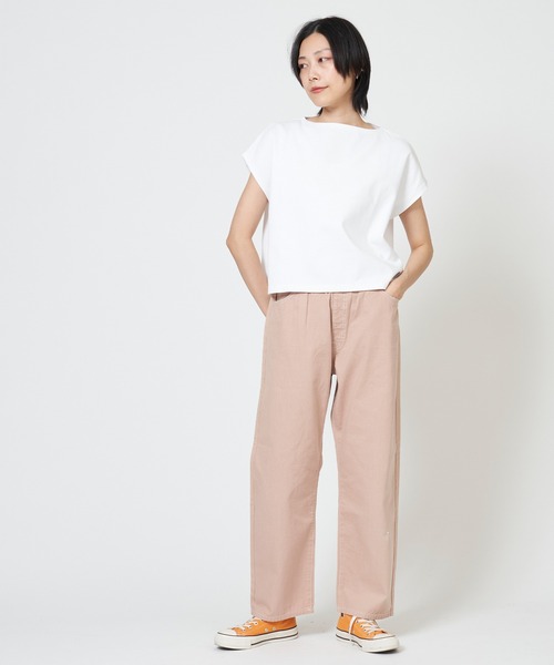 ORCIVAL(オーシバル)の「FRENCH SLEEVE BOAT NECK P.O. フレンチ スリーブ ボート ネック プルオーバー(Tシャツ/カットソー・レディース・ホワイト系その他/ブラック/ホワイト/ホワイト系その他3/ホワイト系その他2/キナリ/ブルー系その他/ブラウン系その他・1)」の9枚目の写真