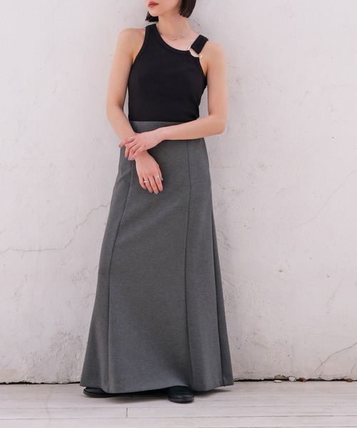 AKTE（アクテ）の「メタルリングタンクトップ（タンクトップ・レディース・ホワイト/ブラック・FREE）」の12枚目の写真