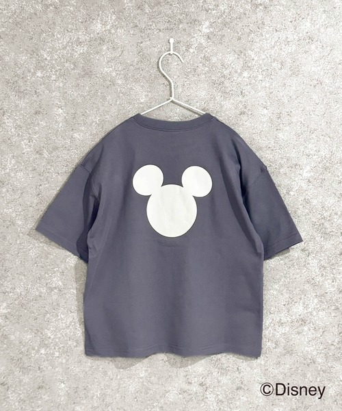 k*s様 ミッキーマウス Tシャツ サイズ6 ダークグレー セール】【 MICKY MOUSE / ミッキーマウス 】シルエットデザイン