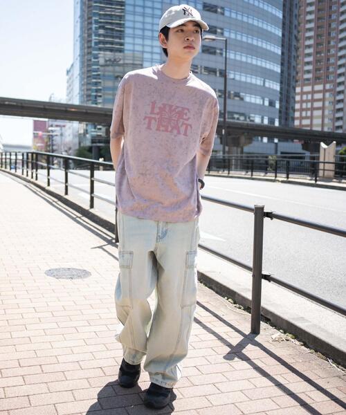 WEGO（ウィゴー）の「WEGO/スノーパターングラフィックT（Tシャツ/カットソー・メンズ・ダークグレー/ピンク/ホワイト・MEDIUM/LARGE）」の17枚目の写真