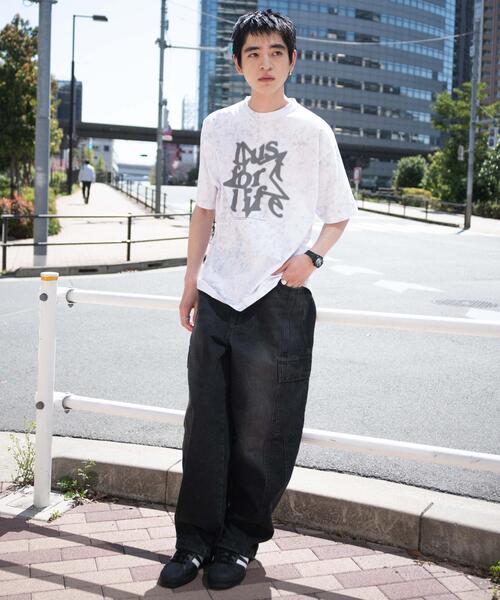 WEGO（ウィゴー）の「WEGO/スノーパターングラフィックT（Tシャツ/カットソー・メンズ・ダークグレー/ピンク/ホワイト・MEDIUM/LARGE）」の15枚目の写真