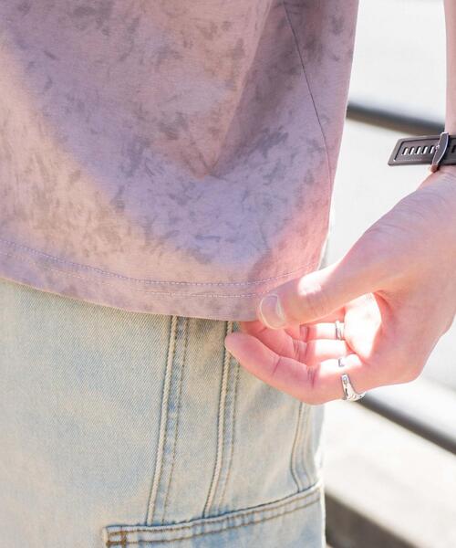 WEGO（ウィゴー）の「WEGO/スノーパターングラフィックT（Tシャツ/カットソー・メンズ・ダークグレー/ピンク/ホワイト・MEDIUM/LARGE）」の19枚目の写真