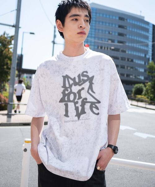 WEGO（ウィゴー）の「WEGO/スノーパターングラフィックT（Tシャツ/カットソー・メンズ・ダークグレー/ピンク/ホワイト・MEDIUM/LARGE）」の20枚目の写真