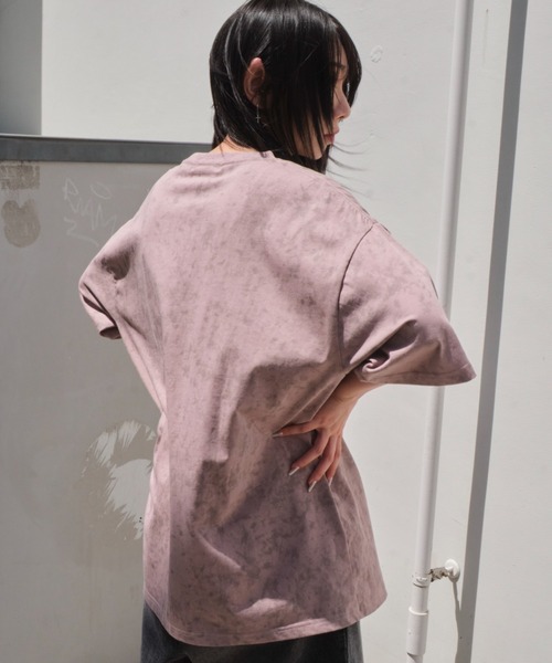 WEGO（ウィゴー）の「WEGO/スノーパターングラフィックT（Tシャツ/カットソー・メンズ・ダークグレー/ピンク/ホワイト・MEDIUM/LARGE）」の13枚目の写真