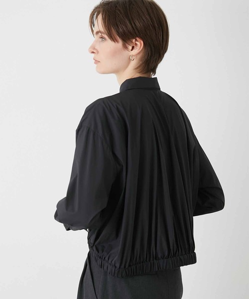 セール】【LA PEAU DE GEM】softteck gather shirt/ソフトテック