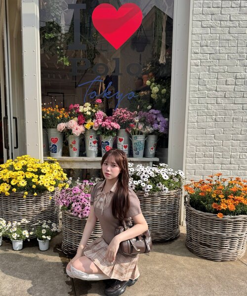 OLIVE des OLIVE(オリーブデオリーブ)の「【3WAY/着痩せ◎】ボウタイドッキングワンピ(ワンピース・レディース・ネイビー/ブラウン/トップグレー・FREE)」の17枚目の写真