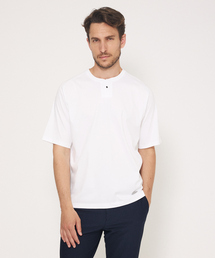 DESIGNWORKS（デザインワークス）の「【シルケット加工】変形ヘンリーネック Tシャツ（Tシャツ/カットソー）」