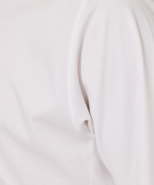 DESIGNWORKS（デザインワークス）の「【シルケット加工】変形ヘンリーネック Tシャツ（Tシャツ/カットソー・メンズ・ホワイト/ブラック・46/48/50）」の12枚目の写真