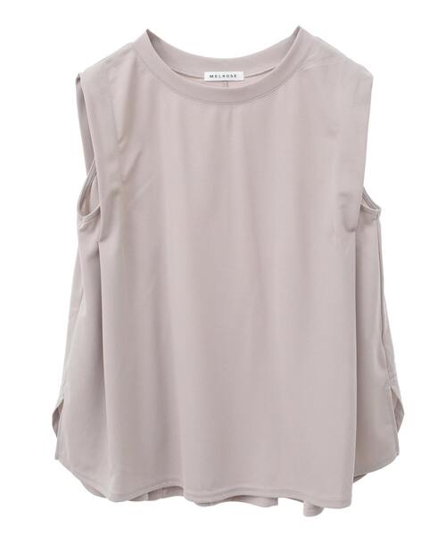 SOFFITTO(ソフィット)の「カットツイルセットアップ(取り扱い店舗限定)(Tシャツ/カットソー・レディース・ライトグレー/ブラック・FREE)」の3枚目の写真