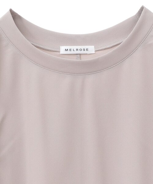 SOFFITTO(ソフィット)の「カットツイルセットアップ(取り扱い店舗限定)(Tシャツ/カットソー・レディース・ライトグレー/ブラック・FREE)」の5枚目の写真