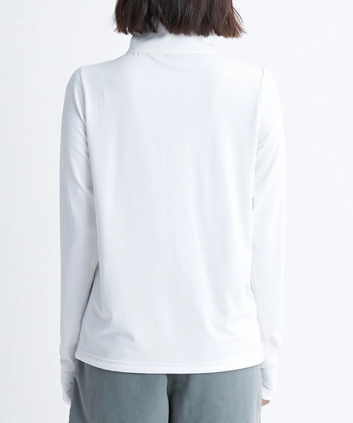 ROXY（ロキシー）の「【ROXY/ロキシー】24SS AURORA STAND/水陸両用ドローコード付き長袖ハイネックジップアップラッシュガード(水着)（ラッシュガード・レディース・ブラック/ピンク/カーキ/ネイビー/ホワイト/オフホワイト・SMALL/MEDIUM/LARGE）」の13枚目の写真