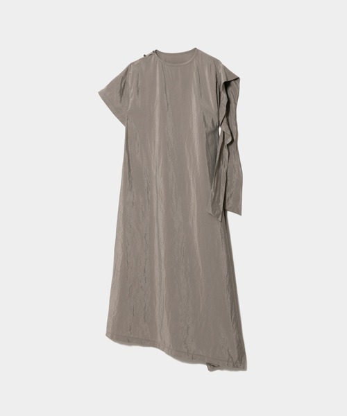 double-neck sand wash silk dress（ワンピース）｜beautiful people