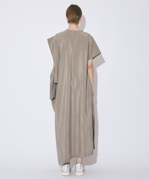 double-neck sand wash silk dress（ワンピース）｜beautiful people