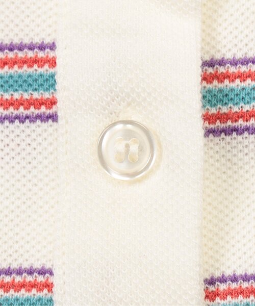 BREEZE(ブリーズ)の「【ジュニア対応】マルチボーダーポロシャツ(ポロシャツ・キッズ・サックスブルー/オフホワイト・80/90/100/110/120/130/140)」の10枚目の写真