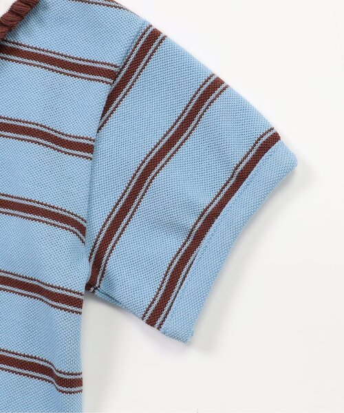 BREEZE(ブリーズ)の「【ジュニア対応】マルチボーダーポロシャツ(ポロシャツ・キッズ・サックスブルー/オフホワイト・80/90/100/110/120/130/140)」の13枚目の写真