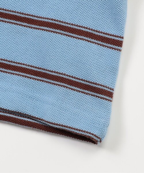 BREEZE(ブリーズ)の「【ジュニア対応】マルチボーダーポロシャツ(ポロシャツ・キッズ・サックスブルー/オフホワイト・80/90/100/110/120/130/140)」の14枚目の写真