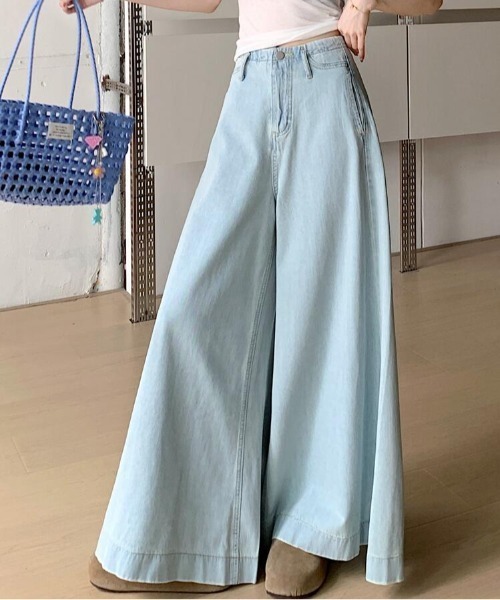 maaaaayori Janeワイドデニム ライトブルー 2024AW Janeワイドデニム | all item| yori
