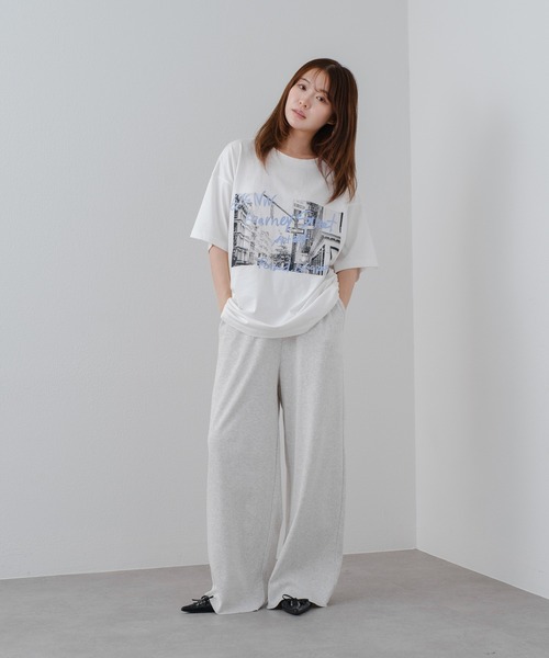 RAY CASSIN(レイカズン)の「ルーズフォトTシャツ(Tシャツ/カットソー・レディース・ブラック/ホワイト/ピンク・FREE)」の13枚目の写真