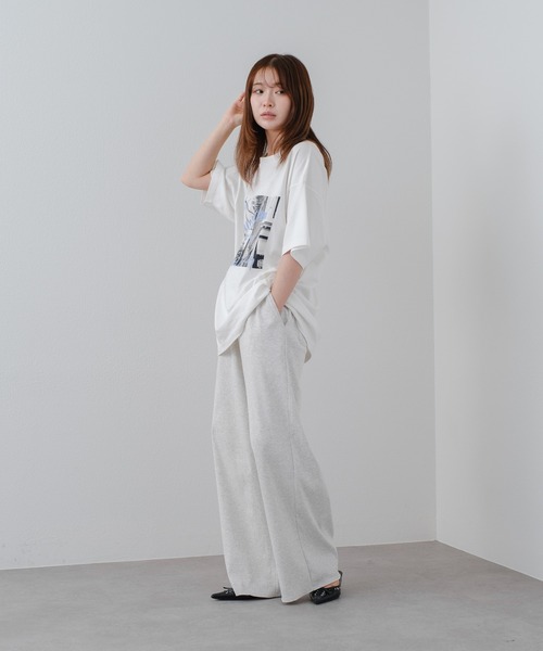 RAY CASSIN(レイカズン)の「ルーズフォトTシャツ(Tシャツ/カットソー・レディース・ブラック/ホワイト/ピンク・FREE)」の14枚目の写真