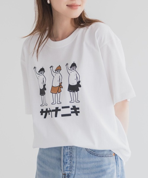 Mac-House（マックハウス）の「サウナニキオーバーサイズプリントTシャツ / サウナニキ /サウナネキ /サウナニキ＆ネキ/ロウリュウニキ /全日本サウナニキ（Tシャツ/カットソー・メンズ・ホワイト系4/ホワイト系6/ホワイト系3/ホワイト系5/ホワイト系1/ホワイト系2・M/L/XL）」の3枚目の写真